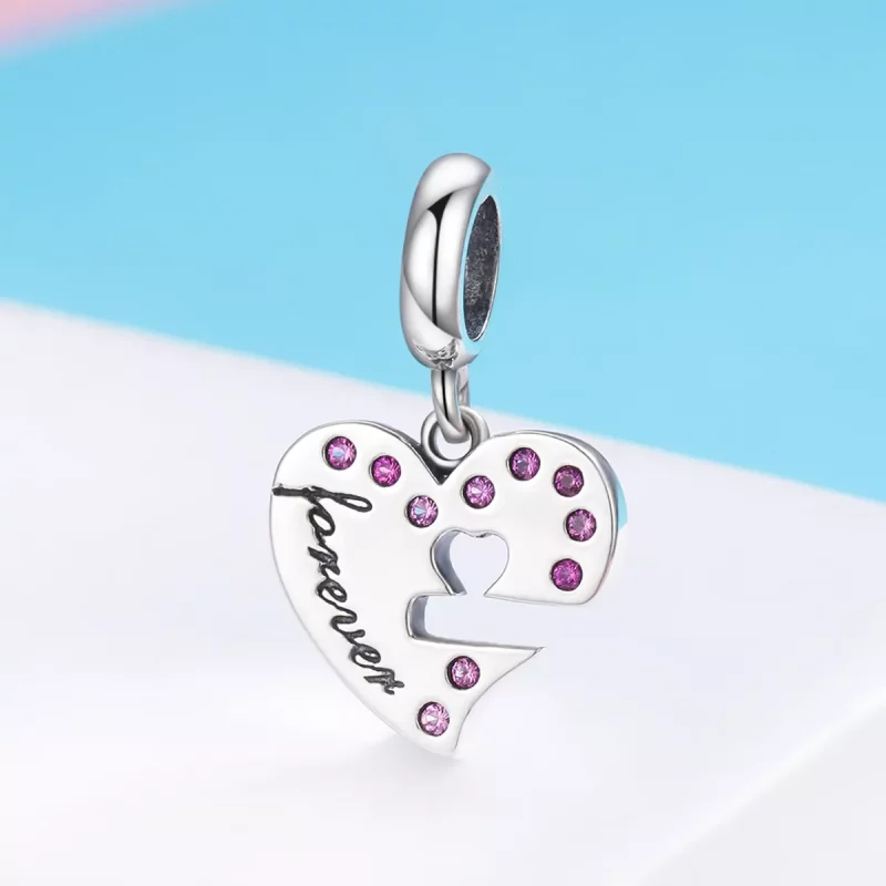 (afbeelding voor) Pandora Style Hart Lepel Hangende Bedel - SCC638 - Bekijken 4