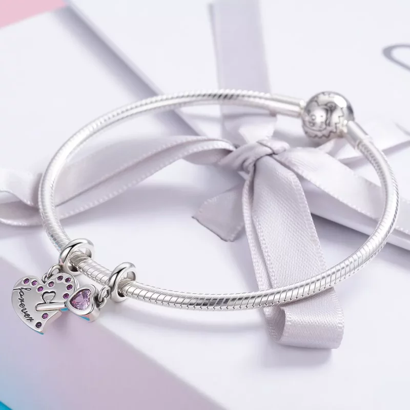 (afbeelding voor) Pandora Style Hart Lepel Hangende Bedel - SCC638 - Bekijken 6