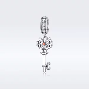 (afbeelding voor) Pandora Style Hartenslot Hangende Bedel - BSC092