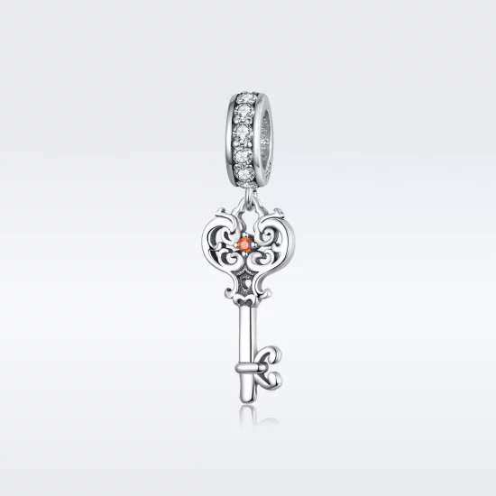 (afbeelding voor) Pandora Style Hartenslot Hangende Bedel - BSC092