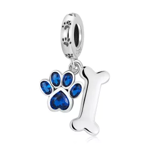 (afbeelding voor) Pandora Style Hondenpoot bot Hangende Bedel - SCC2127