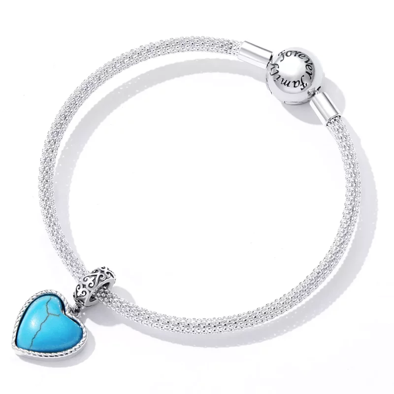 (afbeelding voor) Pandora Style Hou van Turkoois Hangende Bedel - SCC2227 - Bekijken 5