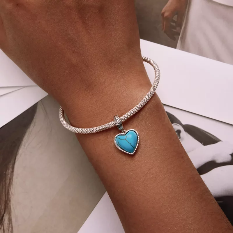 (afbeelding voor) Pandora Style Hou van Turkoois Hangende Bedel - SCC2227 - Bekijken 6