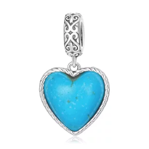 Pandora Style Hou van Turkoois Hangende Bedel - SCC2227 (afbeelding voor) Pandora Style Hou van Turkoois Hangende Bedel - SCC2227