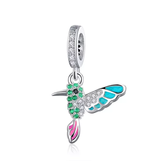 (afbeelding voor) Pandora Style Ijsvogel Hangende Bedel - SCC991