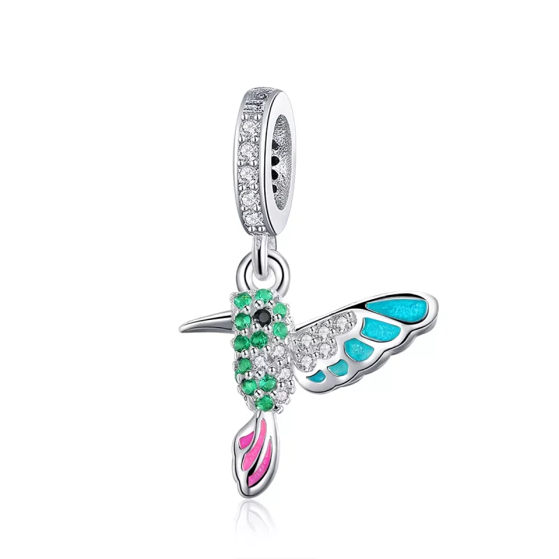 (afbeelding voor) Pandora Style Ijsvogel Hangende Bedel - SCC991