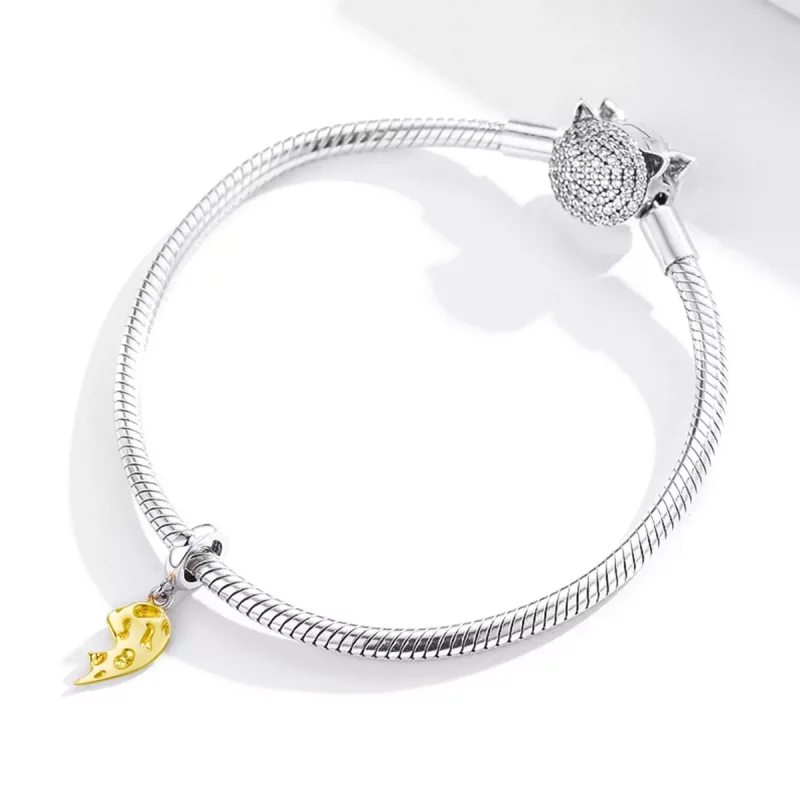 (afbeelding voor) Pandora Style Intimiteit - Half Heart Hangende Bedel - BSC465 - Bekijken 3