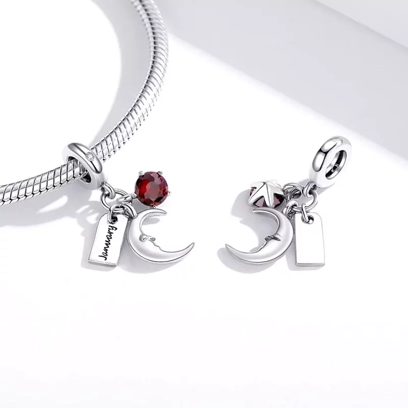 (afbeelding voor) Pandora Style Januari Birthstone Hangende Bedel - SCC1719 - Bekijken 4