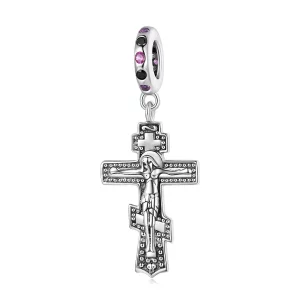 (afbeelding voor) Pandora Style Jezus Kruis Hangende Bedel - BSC668