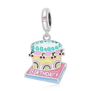(afbeelding voor) Pandora Style Kersen slagroomtaart Hangende Bedel - SCC2230