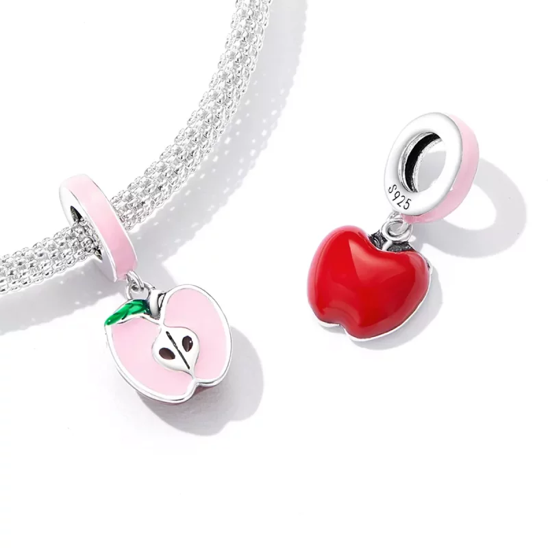 (afbeelding voor) Pandora Style Kleine Appel Hangende Bedel - SCC2226 - Bekijken 5