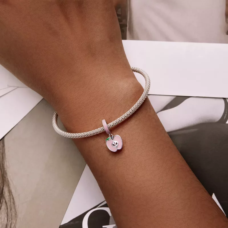 (afbeelding voor) Pandora Style Kleine Appel Hangende Bedel - SCC2226 - Bekijken 6