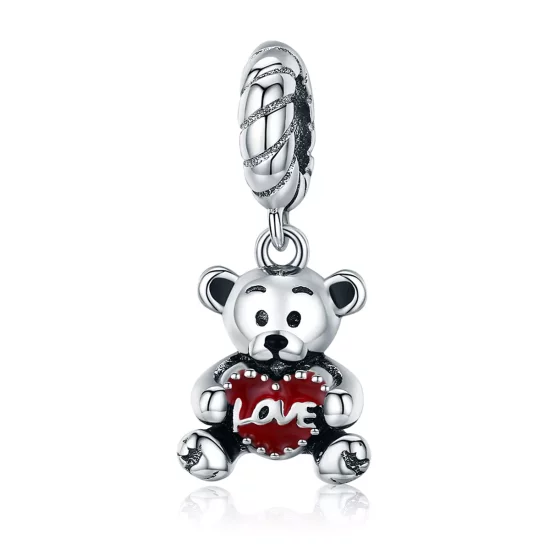 (afbeelding voor) Pandora Style Kleine Beer Hangende Bedel - SCC521