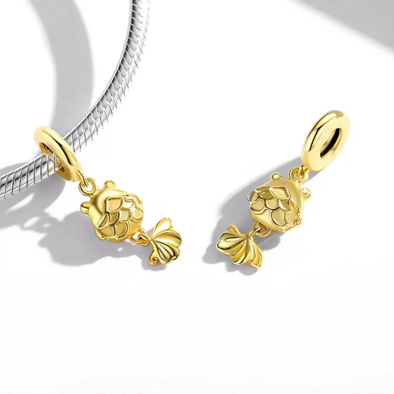 (afbeelding voor) Pandora Style Kleine goudvis Hangende Bedel - SCC2048 - Bekijken 4