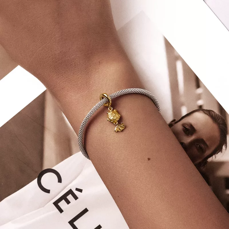 (afbeelding voor) Pandora Style Kleine goudvis Hangende Bedel - SCC2048 - Bekijken 5