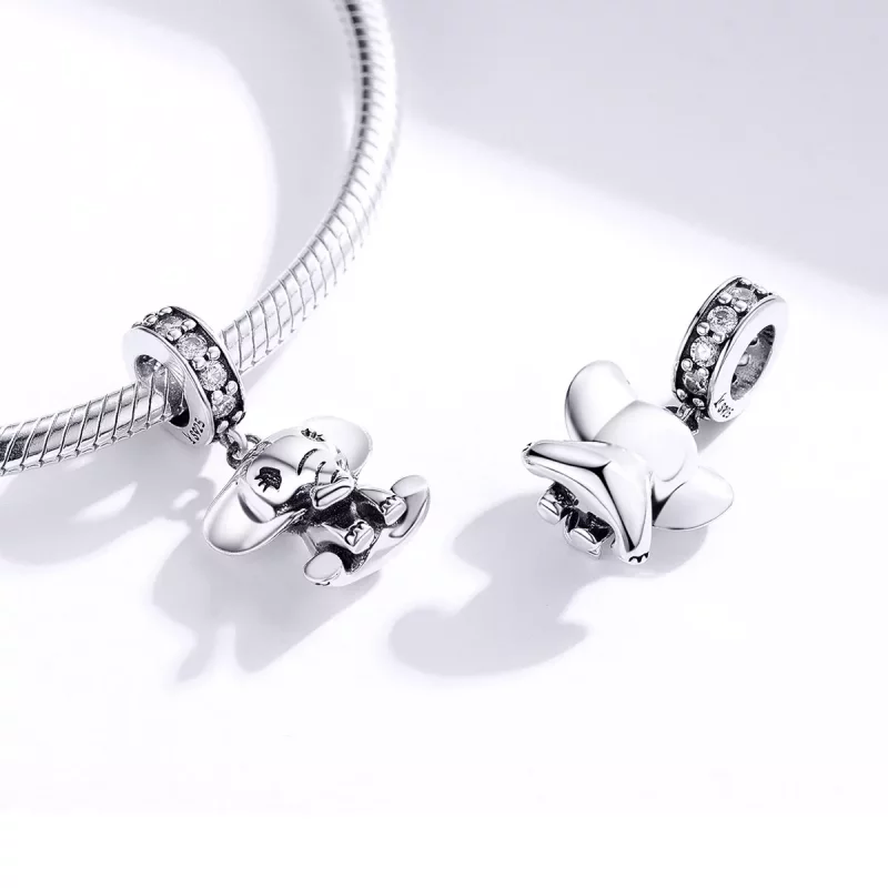 (afbeelding voor) Pandora Style Kleine Olifant Hangende Bedel - SCC1338 - Bekijken 4