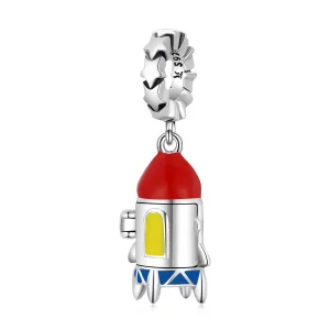 Pandora Style Kleine raket Hangende Bedel - SCC2058 (afbeelding voor) Pandora Style Kleine raket Hangende Bedel - SCC2058