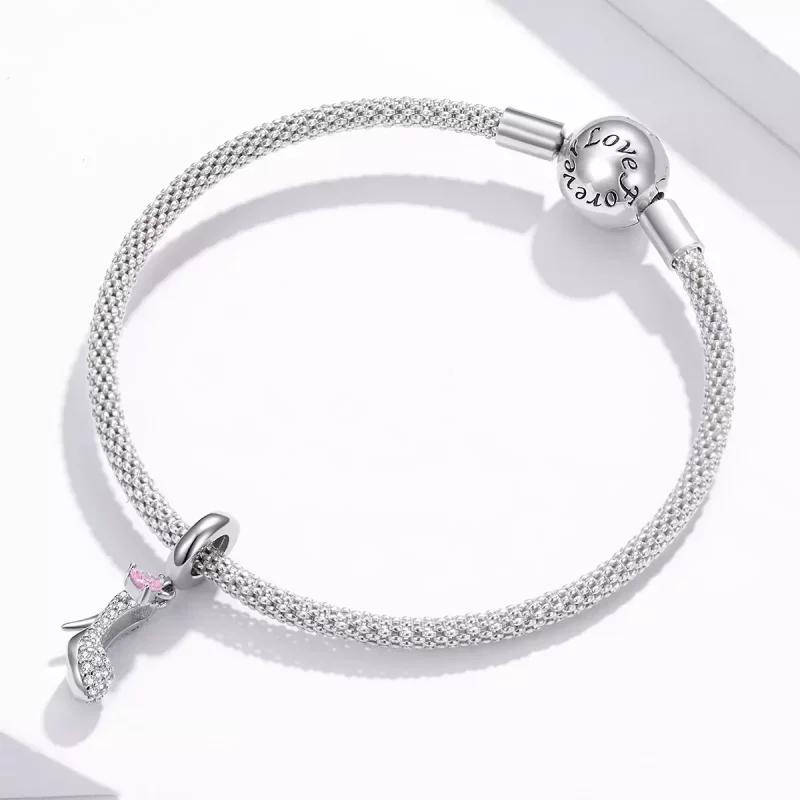 (afbeelding voor) Pandora Style Kristal Slipper Hangende Bedel - BSC411 - Bekijken 3