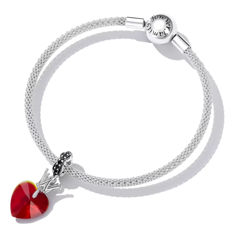 (afbeelding voor) Pandora Style Kroon Hart Hangende Bedel - SCC2247 - Bekijken 5