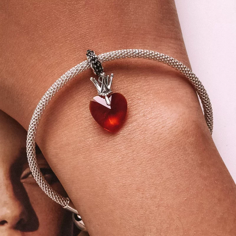 (afbeelding voor) Pandora Style Kroon Hart Hangende Bedel - SCC2247 - Bekijken 6