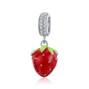 Pandora Style Leuke Aardbei Hangende Bedel - SCC1537 (afbeelding voor) Pandora Style Leuke Aardbei Hangende Bedel - SCC1537