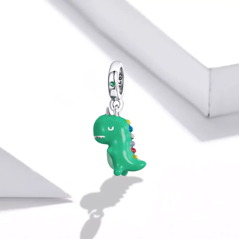 (afbeelding voor) Pandora Style Leuke kleine dinosaurus Hangende Bedel - BSC460 - Bekijken 2