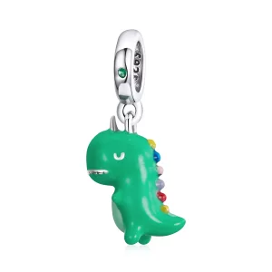 Pandora Style Leuke kleine dinosaurus Hangende Bedel - BSC460 (afbeelding voor) Pandora Style Leuke kleine dinosaurus Hangende Bedel - BSC460