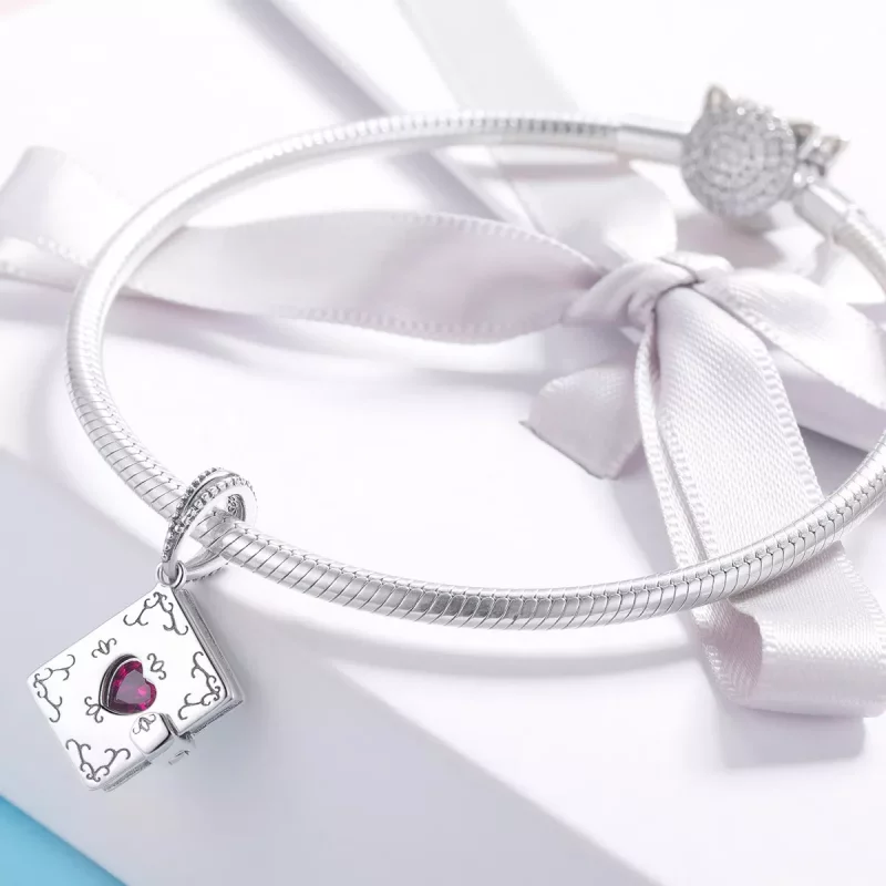 (afbeelding voor) Pandora Style Liefde Agaat Hangende Bedel - SCC980 - Bekijken 3
