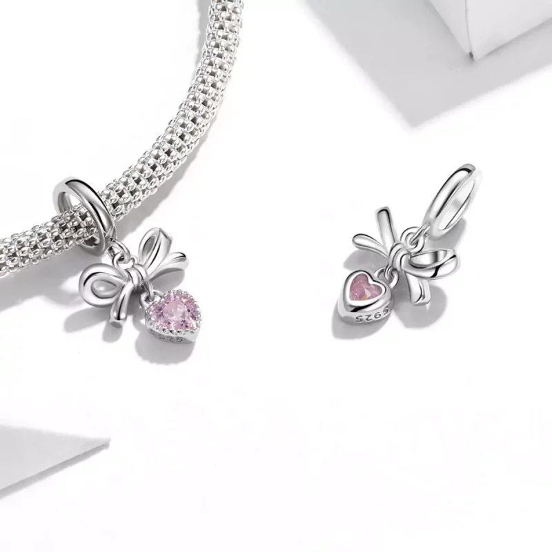 (afbeelding voor) Pandora Style Liefde Boog Hangende Bedel - BSX001-L - Bekijken 4