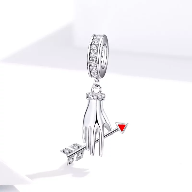 (afbeelding voor) Pandora Style Liefdespijl Hangende Bedel - SCC1375 - Bekijken 4