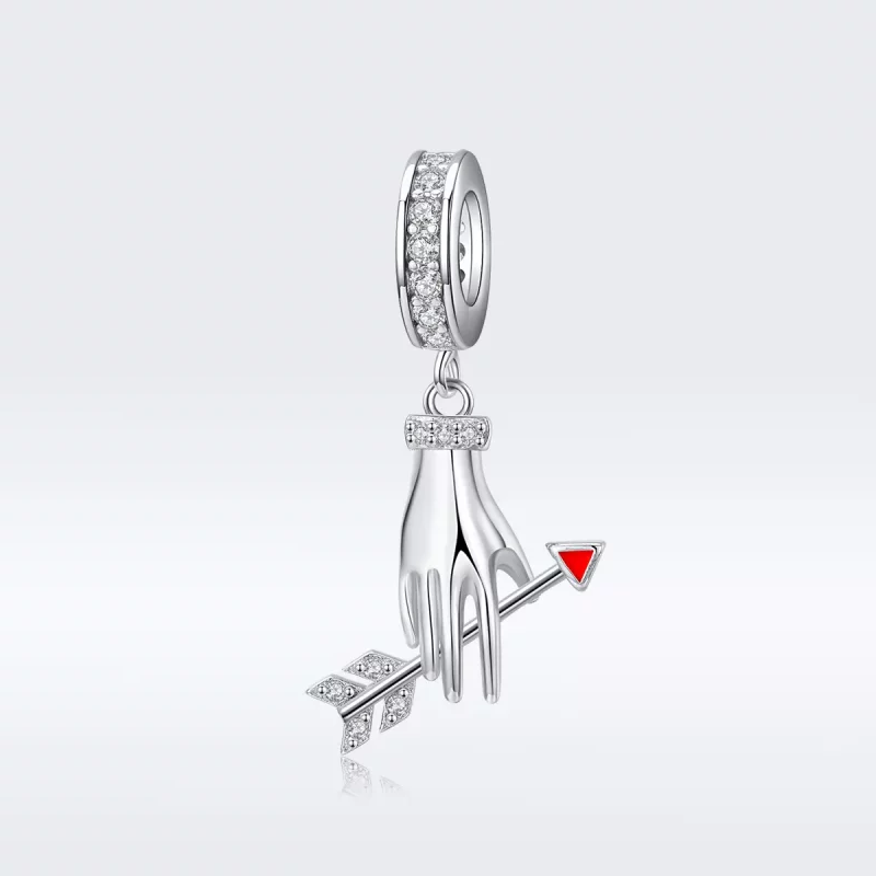(afbeelding voor) Pandora Style Liefdespijl Hangende Bedel - SCC1375 - Bekijken 5