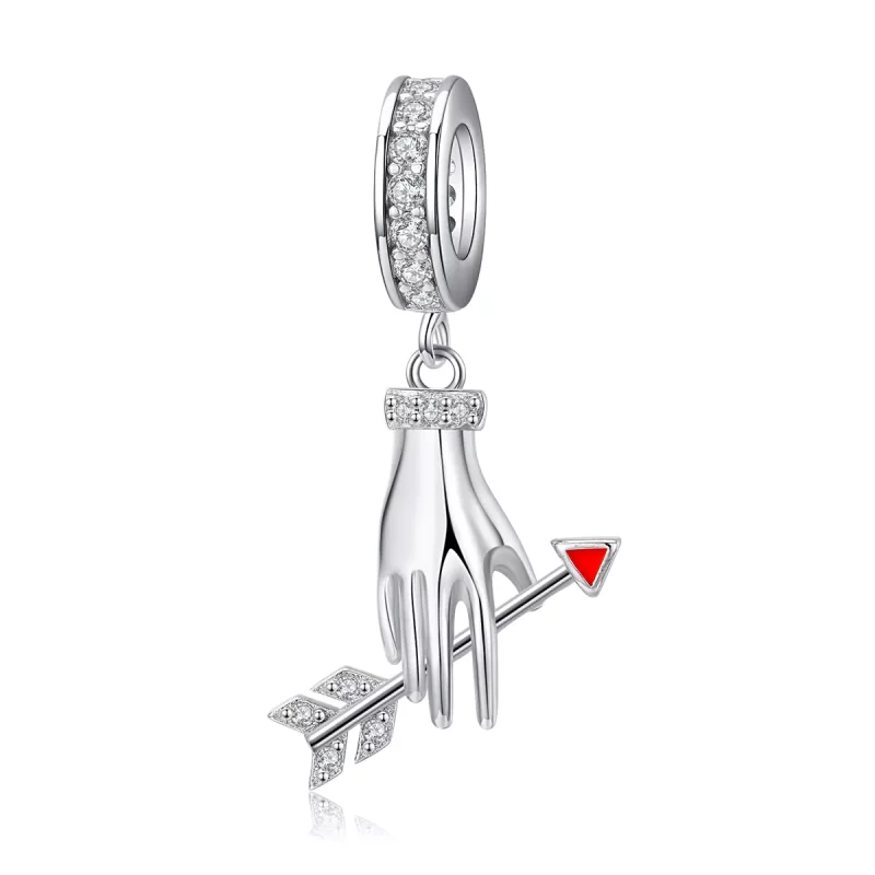 (afbeelding voor) Pandora Style Liefdespijl Hangende Bedel - SCC1375