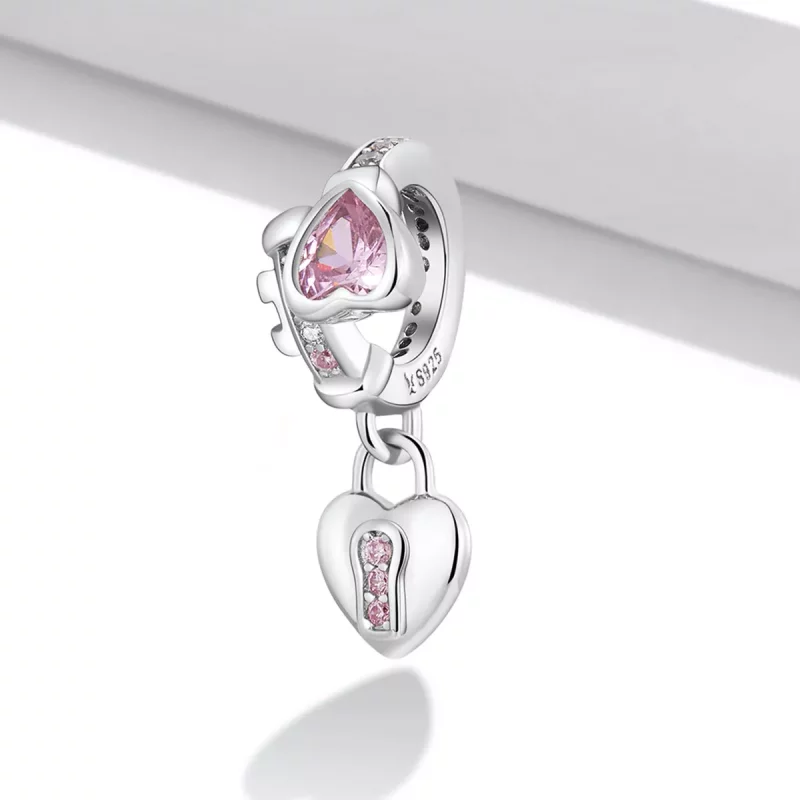 (afbeelding voor) Pandora Style Liefdesslot Hangende Bedel - SCC2124 - Bekijken 2