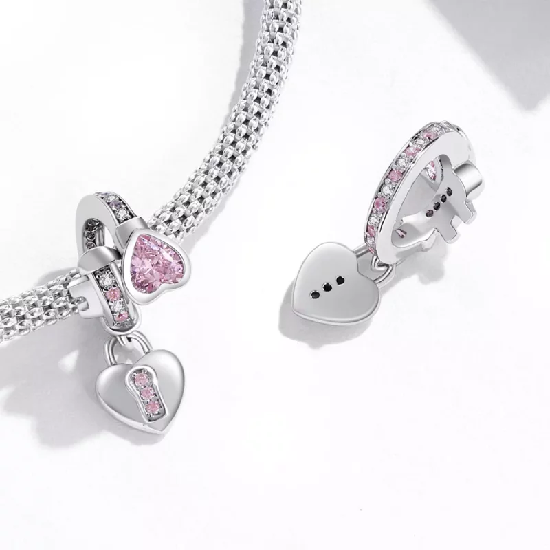 (afbeelding voor) Pandora Style Liefdesslot Hangende Bedel - SCC2124 - Bekijken 4