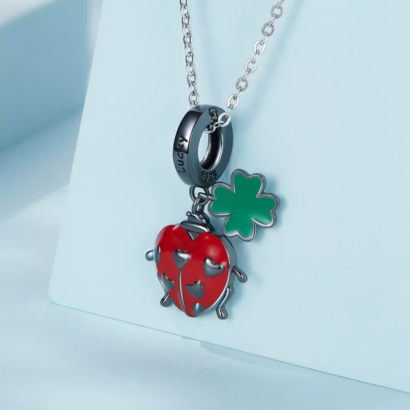 (afbeelding voor) Pandora Style Lieveheersbeestje Hangende Bedel - SCC2411 - Bekijken 2
