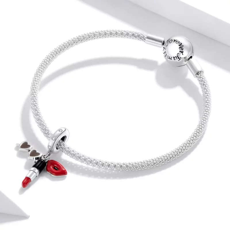 (afbeelding voor) Pandora Style Lippenstift en zonnebril Hangende Bedel - BSC346 - Bekijken 2