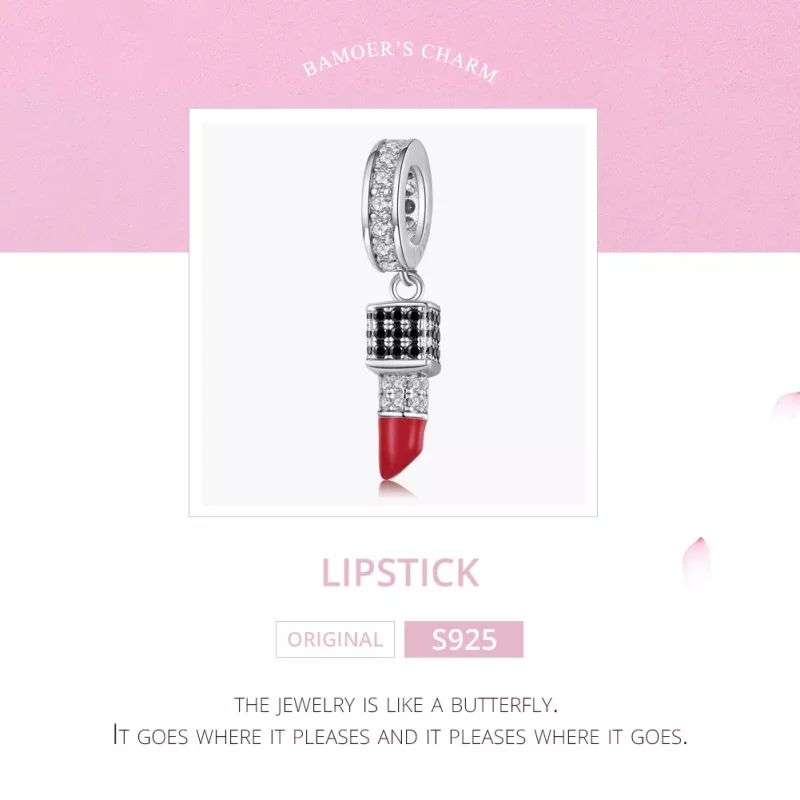 (afbeelding voor) Pandora Style Lippenstift Hangende Bedel - SCC1392 - Bekijken 7