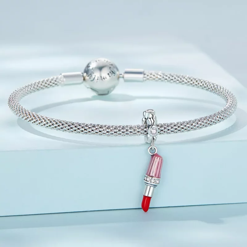 (afbeelding voor) Pandora Style Lippenstift Hangende Bedel - SCC2390 - Bekijken 3