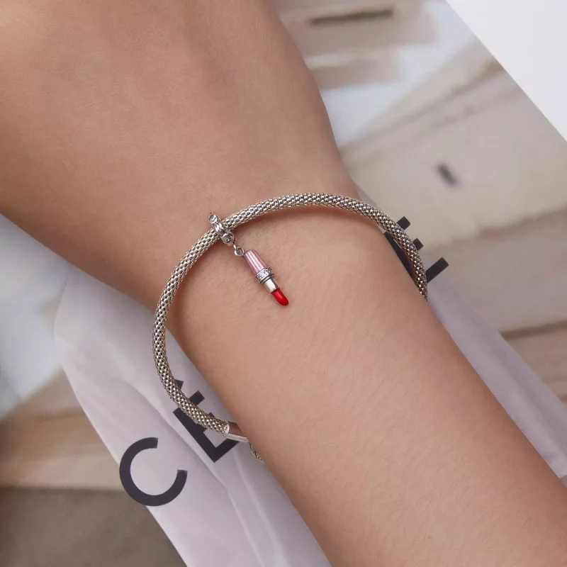 (afbeelding voor) Pandora Style Lippenstift Hangende Bedel - SCC2390 - Bekijken 5
