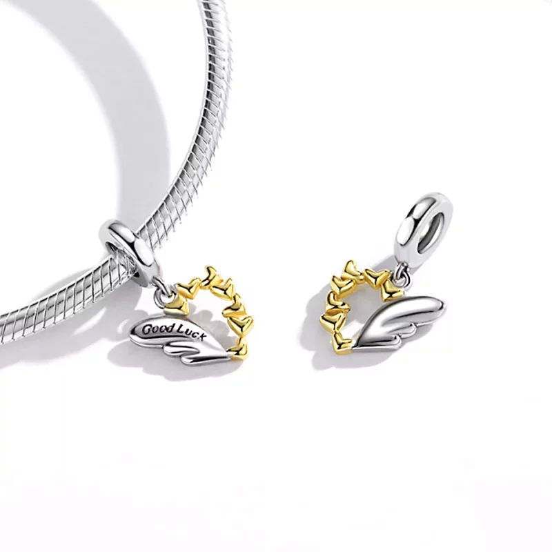 (afbeelding voor) Pandora Style Lucky Vleugels Hangende Bedel - BSC504 - Bekijken 4