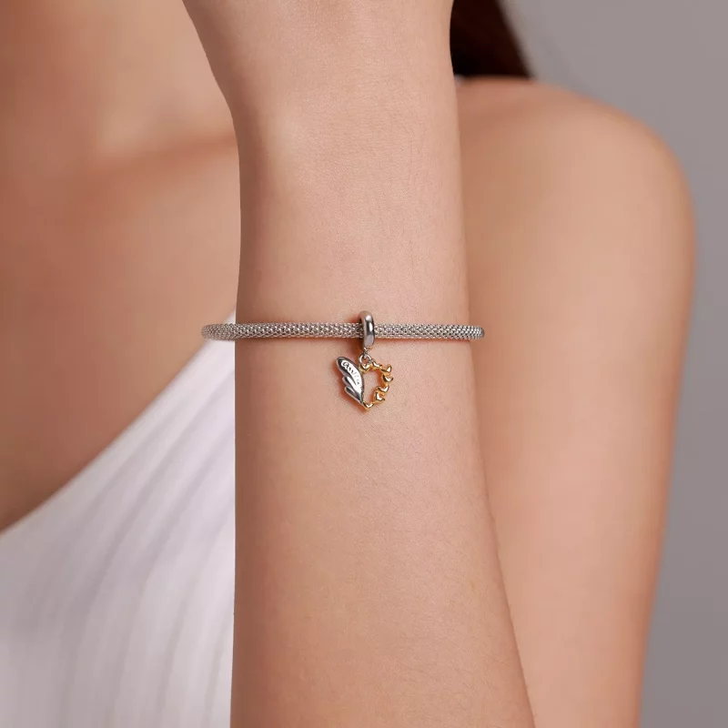 (afbeelding voor) Pandora Style Lucky Vleugels Hangende Bedel - BSC504 - Bekijken 5