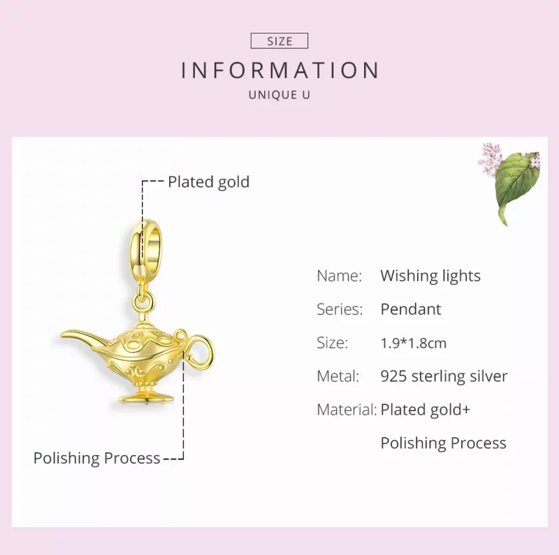 (afbeelding voor) Pandora Style Magische lamp Hangende Bedel - SCC1819 - Bekijken 7