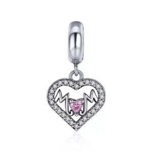 (afbeelding voor) Pandora Style moeder hart Hangende Bedel - SCC392