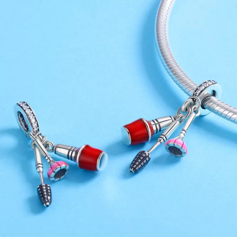 (afbeelding voor) Pandora Style Mooie artefacten make-up Hangende Bedel - SCC785 - Bekijken 4