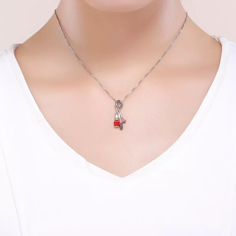 (afbeelding voor) Pandora Style Mooie artefacten make-up Hangende Bedel - SCC785 - Bekijken 5