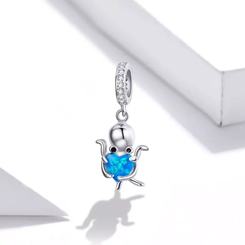 (afbeelding voor) Pandora Style Mooie Octopus Hangende Bedel - SCC1831 - Bekijken 2
