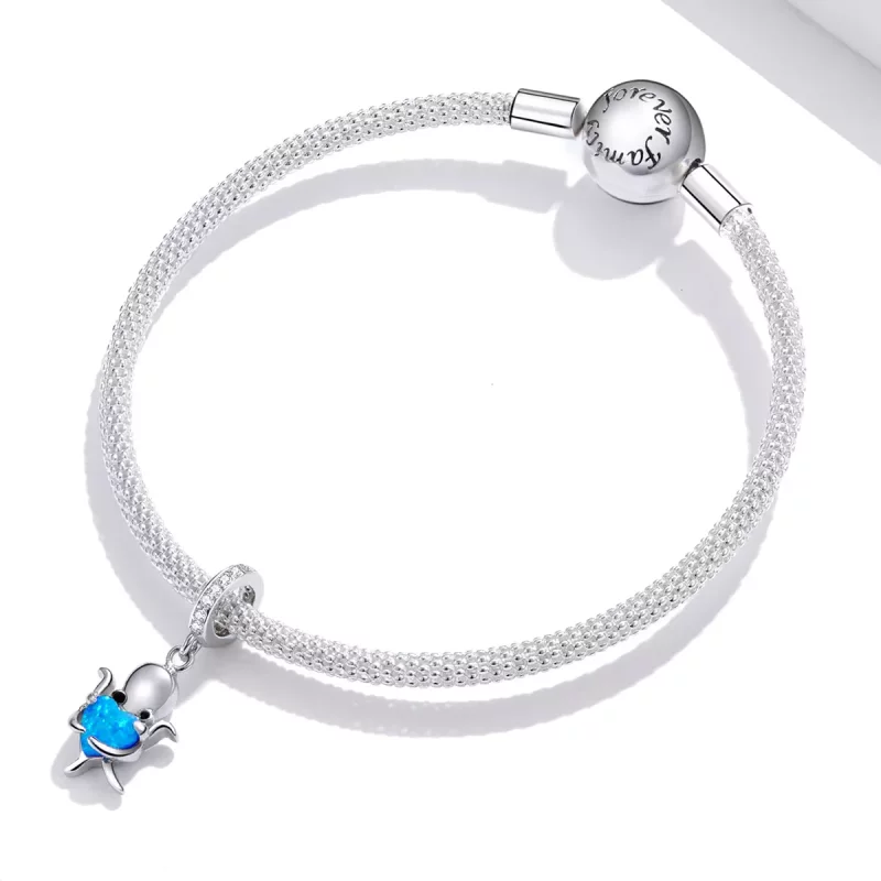 (afbeelding voor) Pandora Style Mooie Octopus Hangende Bedel - SCC1831 - Bekijken 3