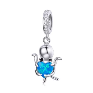 Pandora Style Mooie Octopus Hangende Bedel - SCC1831 (afbeelding voor) Pandora Style Mooie Octopus Hangende Bedel - SCC1831