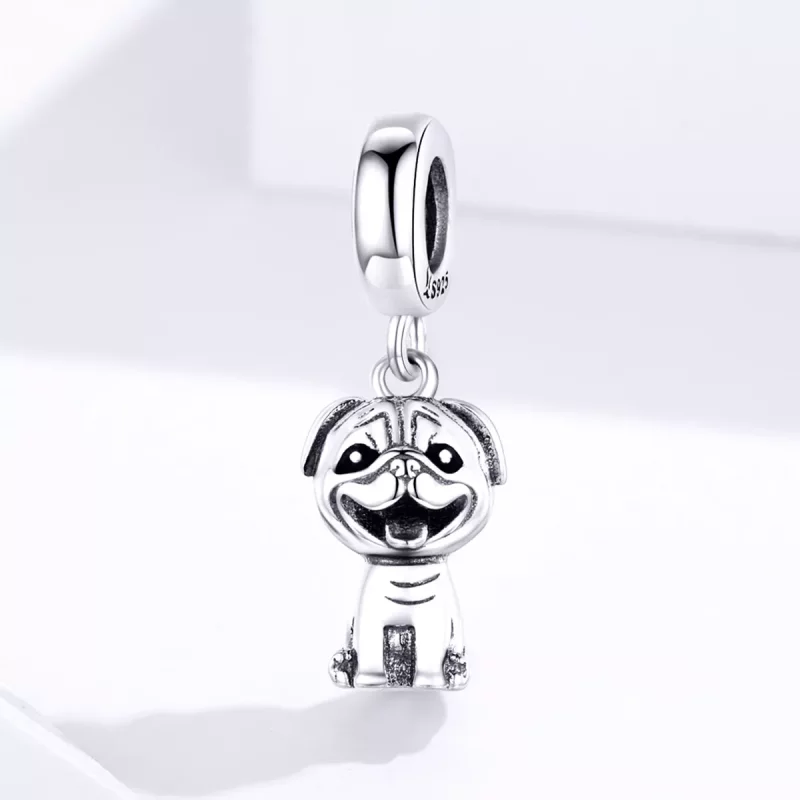 (afbeelding voor) Pandora Style Mopshond Hangende Bedel - SCC1320 - Bekijken 2