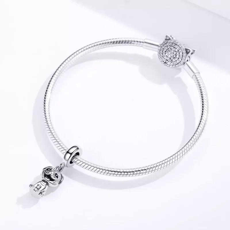 (afbeelding voor) Pandora Style Mopshond Hangende Bedel - SCC1320 - Bekijken 3
